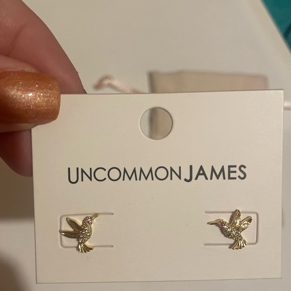 Uncommon James Gold Hummingbird Earrings - Picture 1 of 5